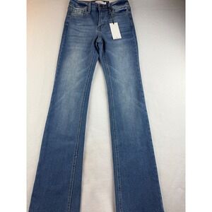 Jelly‎ Jeans Womens Size 1 Medium Wash Denim Bootcut Jeans New With Tags Blue